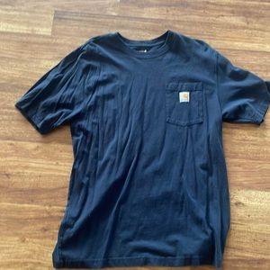 Navy blue heavy duty work shirt